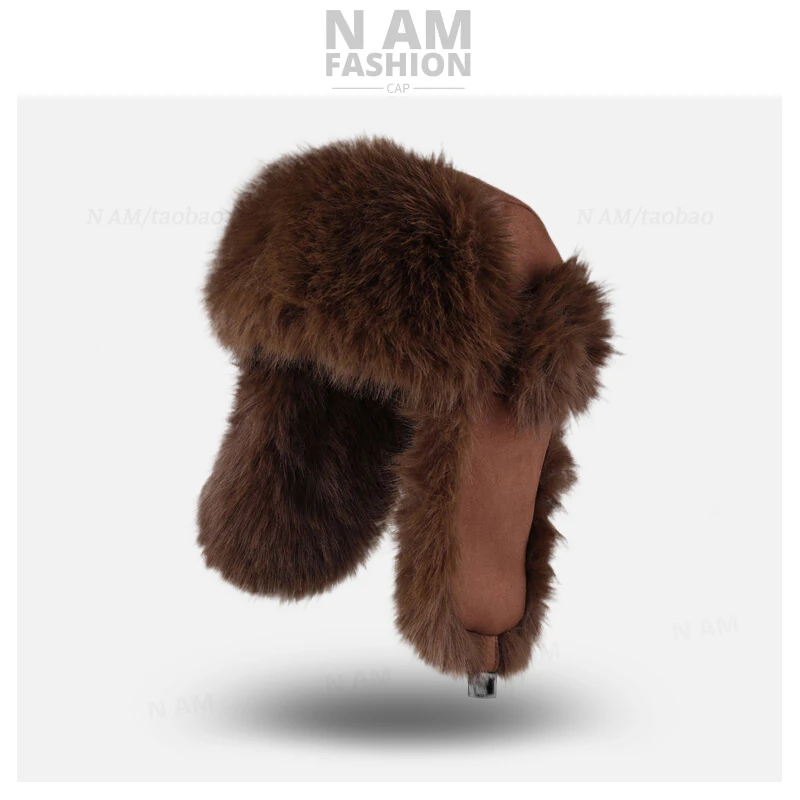 

Winter fleece thickened warm Lei Feng hat men's and women's outdoor plush cycling ear protection hat