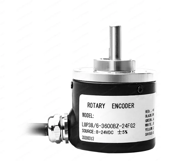 Incremental Rotary Encoder LUP38/6-3600BZ-8-30TG2, with Cable & Connector