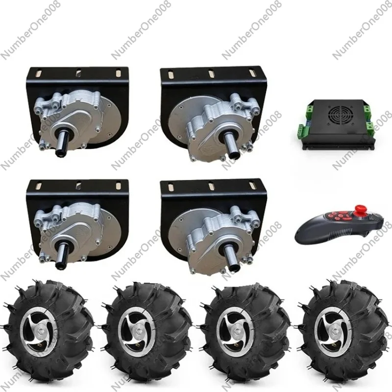 

Suitable for Electric Four-wheel Drive Kit, Off-road Tires, 10 Inch Wheels, Flower Drum, 250W Motor with Wireless Remote Control