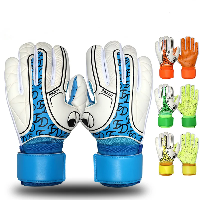 

Kids Adults Premier Quality 4mm Latex Goalkeeper Gloves Teenager Students School Soccer Thick Gloves Football Match Goalie Glove