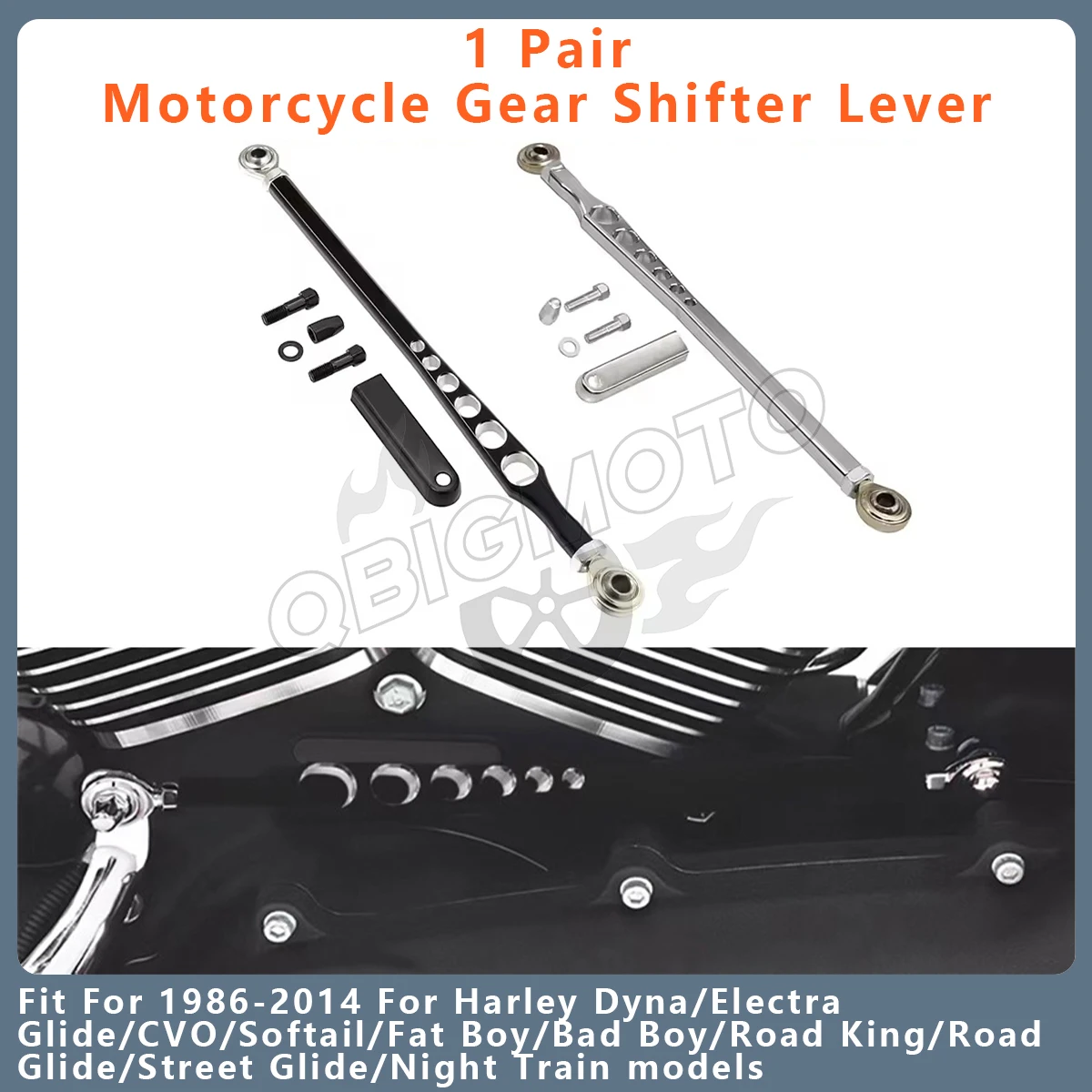 

Motorcycle Gear Shift Linkage Lever Shifter Link CNC Aluminum For Harley Touring FLHX Softail Road King Electra Glide Fat Boy