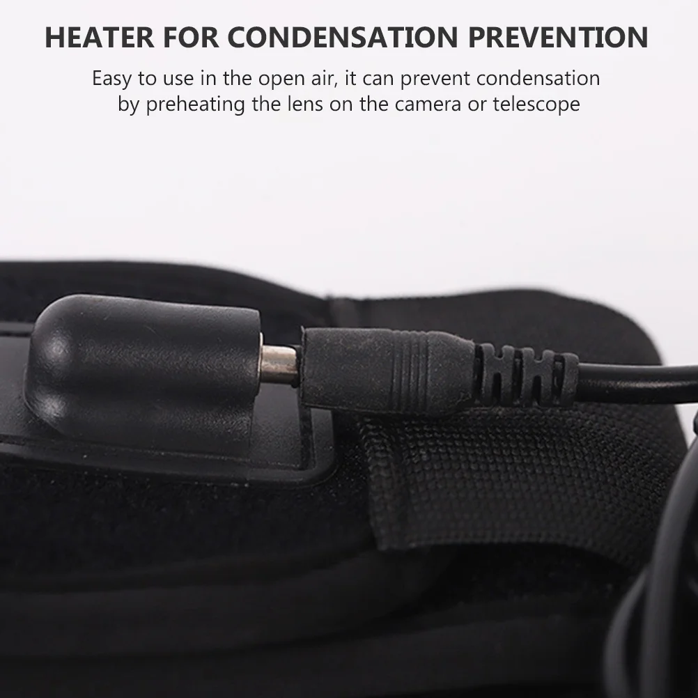 

Lens Heater Warmer 3-Gear Temperature Adjustable Fast Heating Dew Prevention Strip for Camera Telescope Lens Defogging