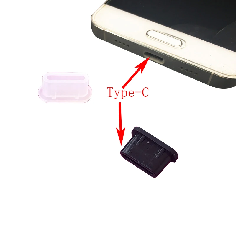 50pcs Type-C Rj45 Micro Dust Cover USB Master  Cap Silicone Plug Protection for Lightning