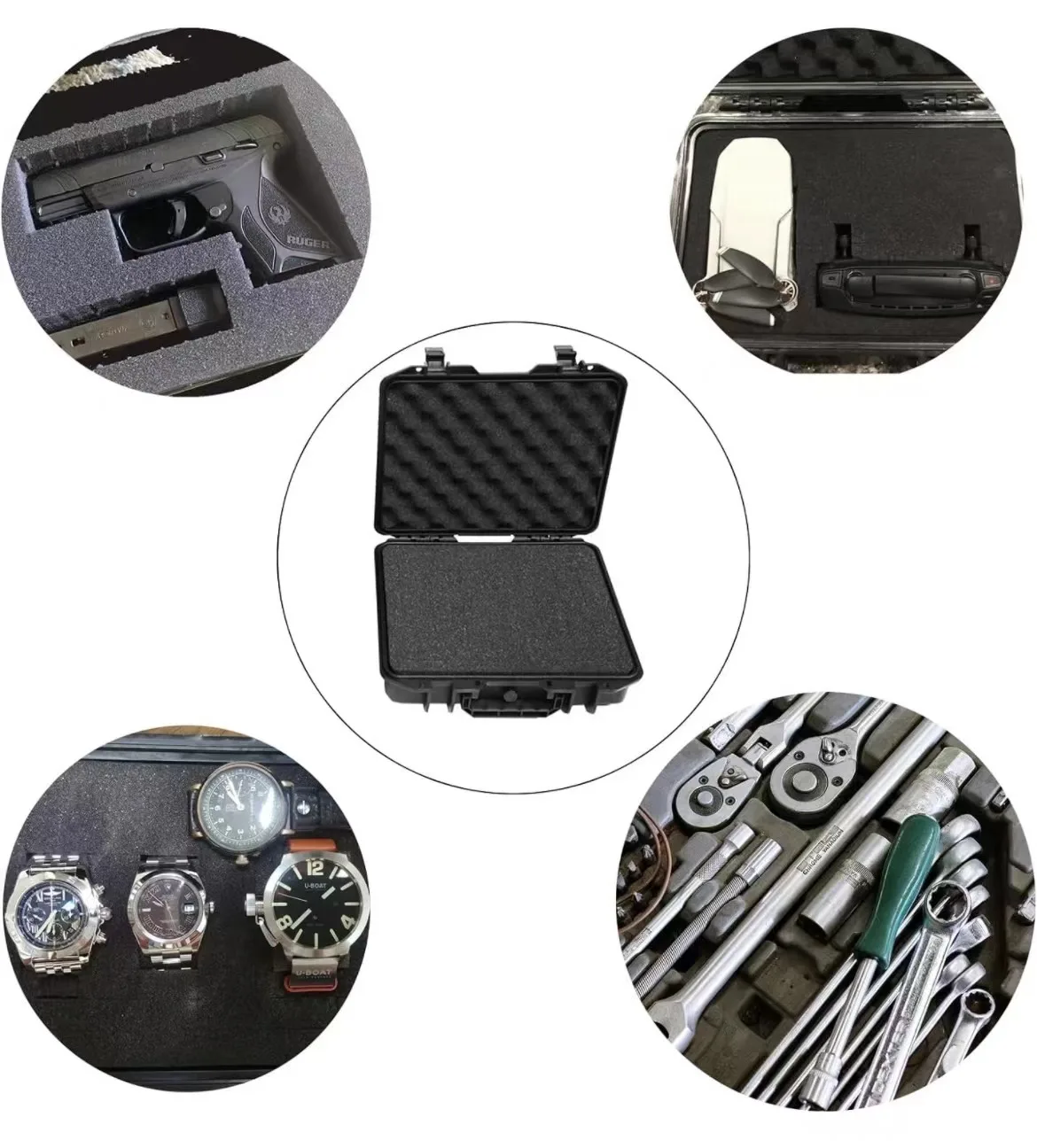 Caja de herramientas con espuma antigolpes, Protector de seguridad, organizador, almacenamiento de Hardware, caja de herramientas, equipo, caja de