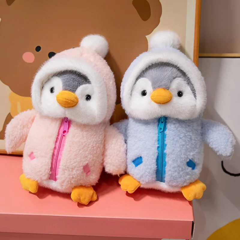 Cartoon Clothing Animal Series Penguin Lamb Soft Toys Baby Comforting Figurine Christmas Halloween Gifts for Baby Home Decor view 3