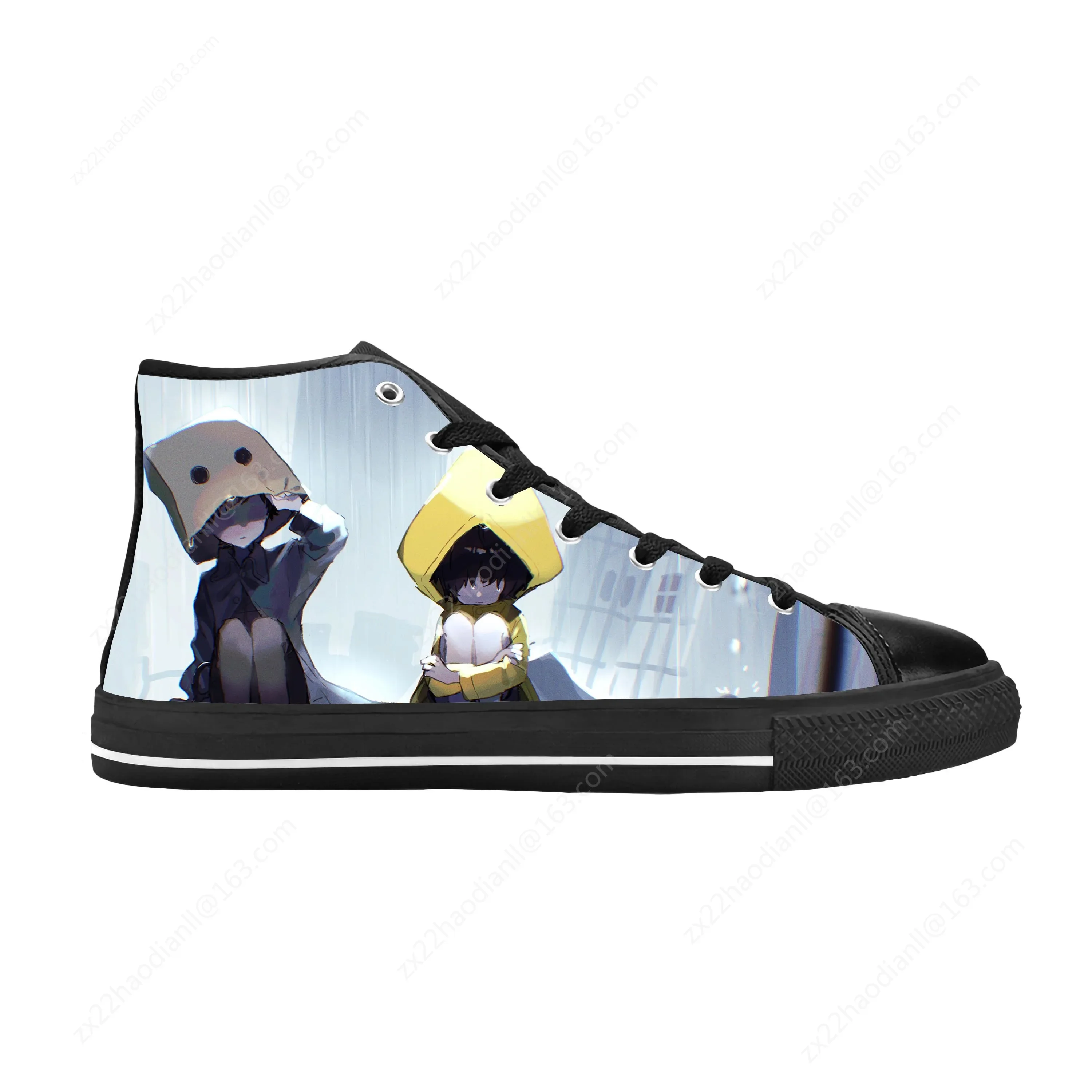 أنيمي الكرتون مانغا لعبة الكوابيس الصغيرة الرعب أحذية القماش غير رسمية عالية أعلى مريحة للتنفس ثلاثية الأبعاد طباعة الرجال النساء أحذية رياضية #2