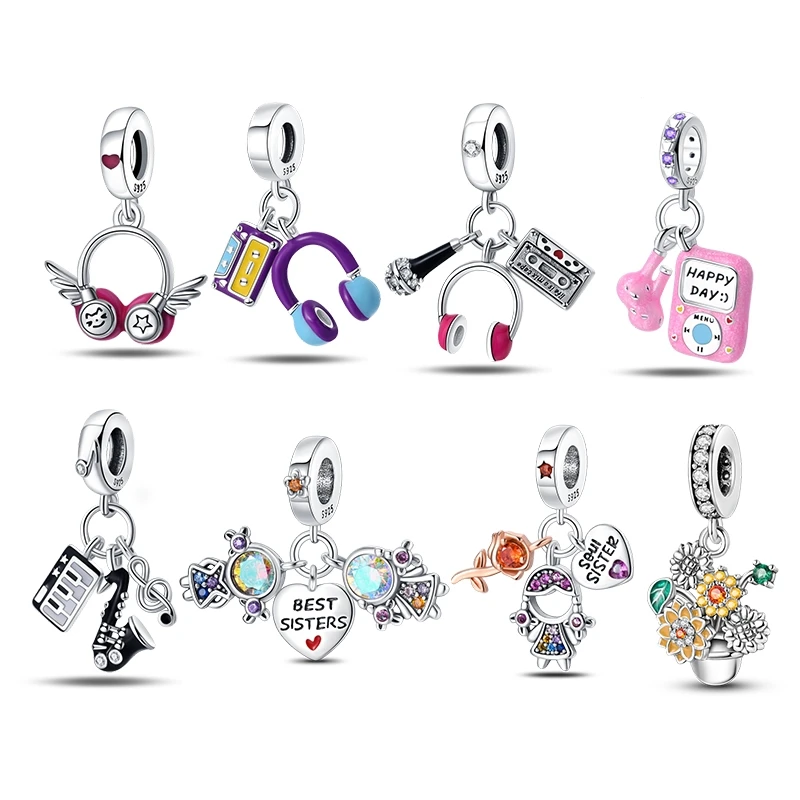 

Original Charms Fit 3mm 925 Original Charm Bracelet Women 925 Silver Hot Sale Pendant Beads DIY Fine Jewelry Gift 2024 New in