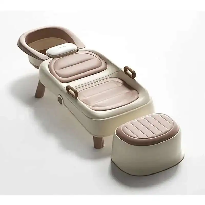 

Foldable Plastic Salon Furniture Shampoo Chairs Artifact Durable Adult Hair-washing Recliner Creative Homestay Hair Washing Tool
