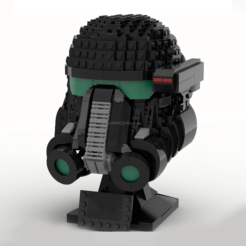 

Moc 738 шт., шлемы Star Battle DeathTrooper, модель строительных блоков, кирпичи, обучающие сборки своими руками, игрушки для детей, рождественские подарки