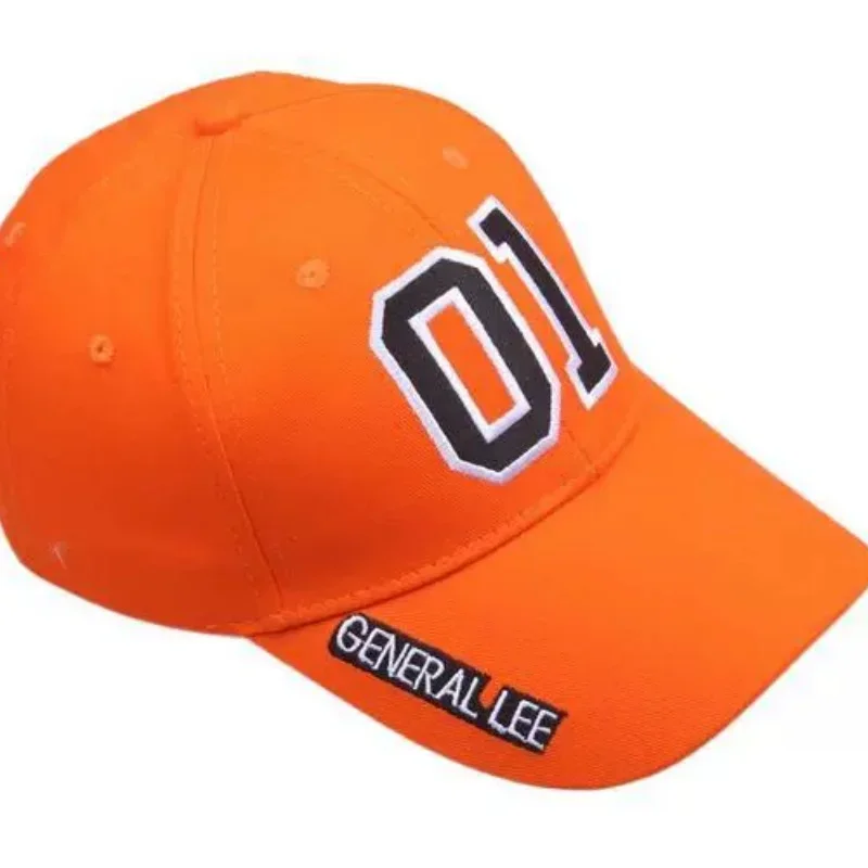 General Lee 01 Cosplay Hat Embroidery Unisex Cotton Orange Good OL' Boy Dukes Adjustable Baseball Cap Accessories Sunhat Gift