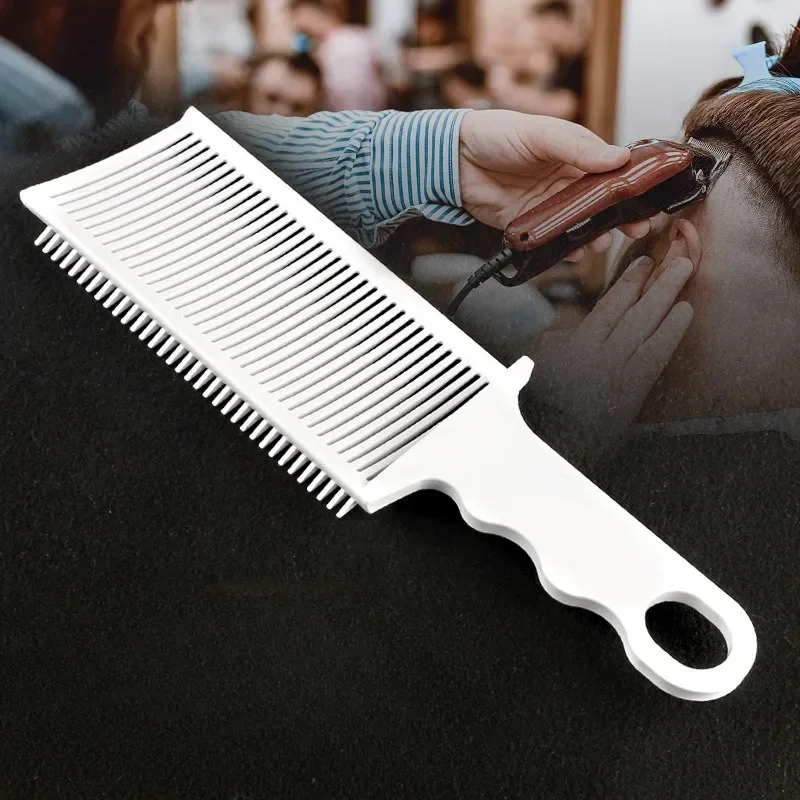 Fading Comb Professional Barber Clipper Blending Flat Top Hair Cutting Comb For Men Heat Resistant Fade Brush Salon Styling Tool