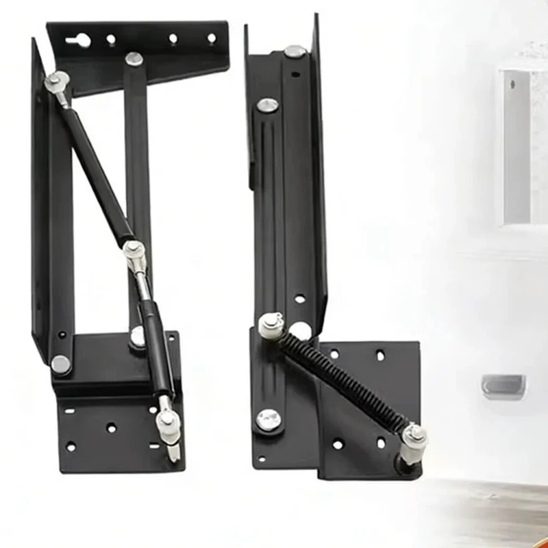 Double Direction Soft Closing Flip Down Shoe Bench Foldable Wall Mounted Hardware Space Saving Silent Strong Load Hinge