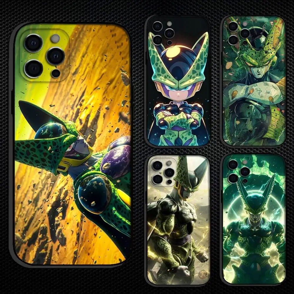 

C-Cell Anime Phone Case For iPhone 16,15,14,13,12,11 Plus,Pro Max, Others Soft Black Cover