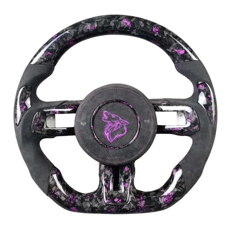 

Car interior accessories carbon fiber steering wheel suitable for Ford Mustang GT Shelby 2015-2022