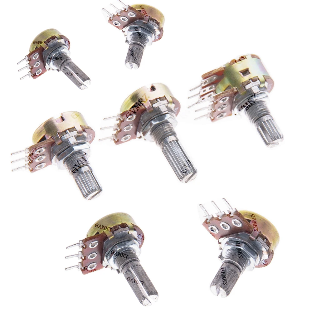 100pcs-potenciometro-de-filme-de-carbono-wh148-3pin-6pin-20k-50k-100k-15mm-20mm-resistor-variavel-de-uma-volta-1k-2k-3k-5k-10k