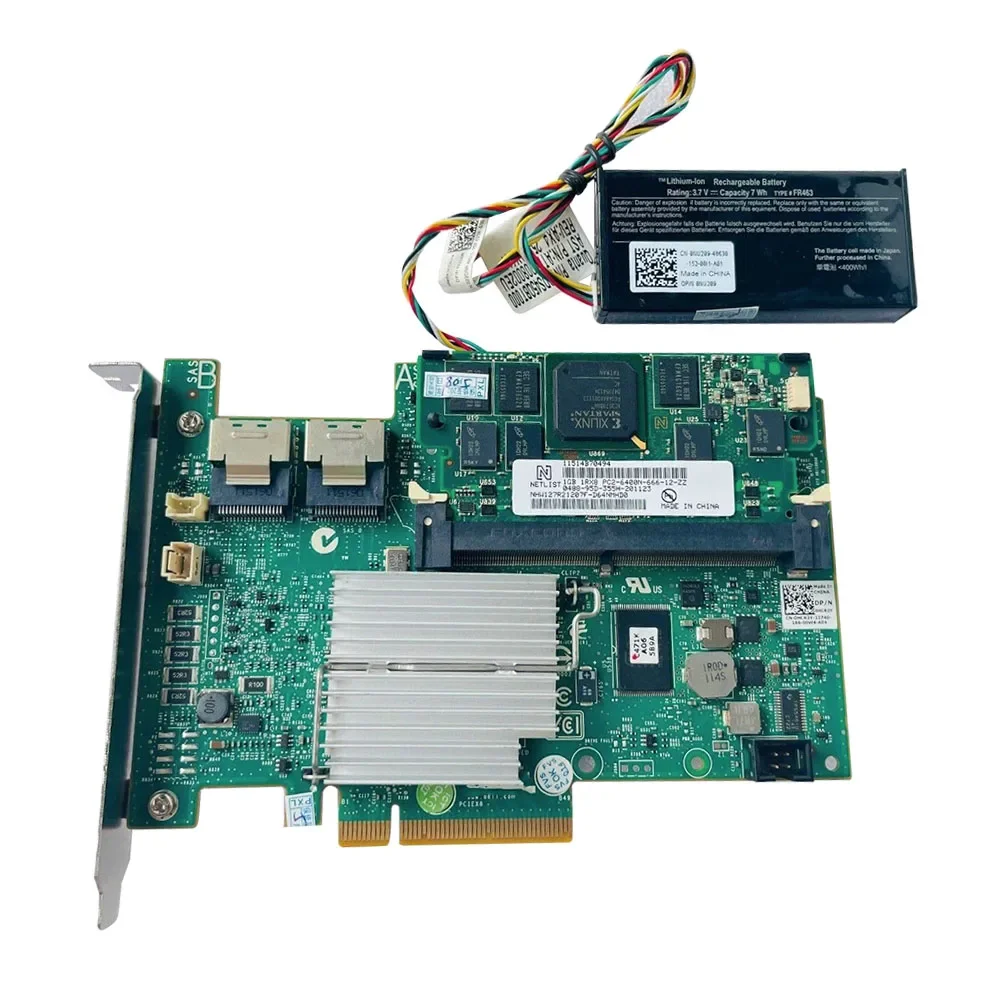 Used Array Card PERC H700 512MB +battery RAID CONTROLLER for R410 R510 R610 R710 R810 R910 Control Card