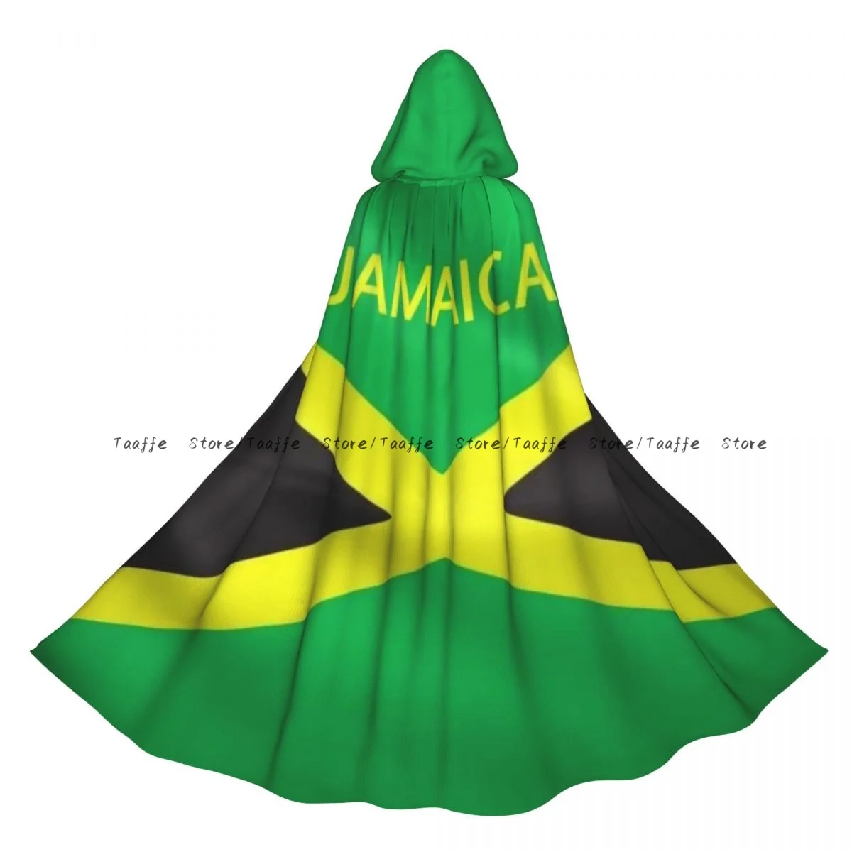 Взрослый Ямайка Кингстон символ плащ накидка с капюшоном средневековый костюм ведьмы Викка вампир костюм на Хэллоуин платье пальто