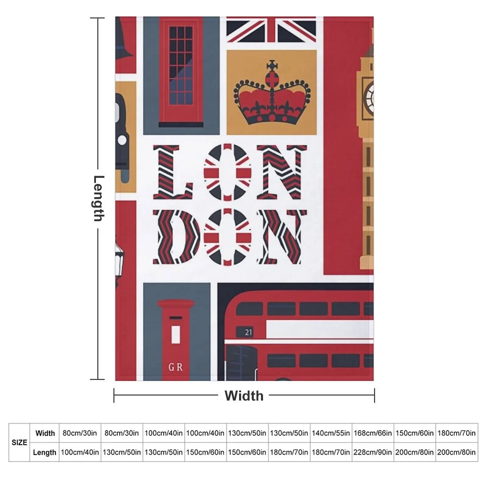 London Throw Blanket Winter beds heavy to sleep Heavy Soft Beds Blankets