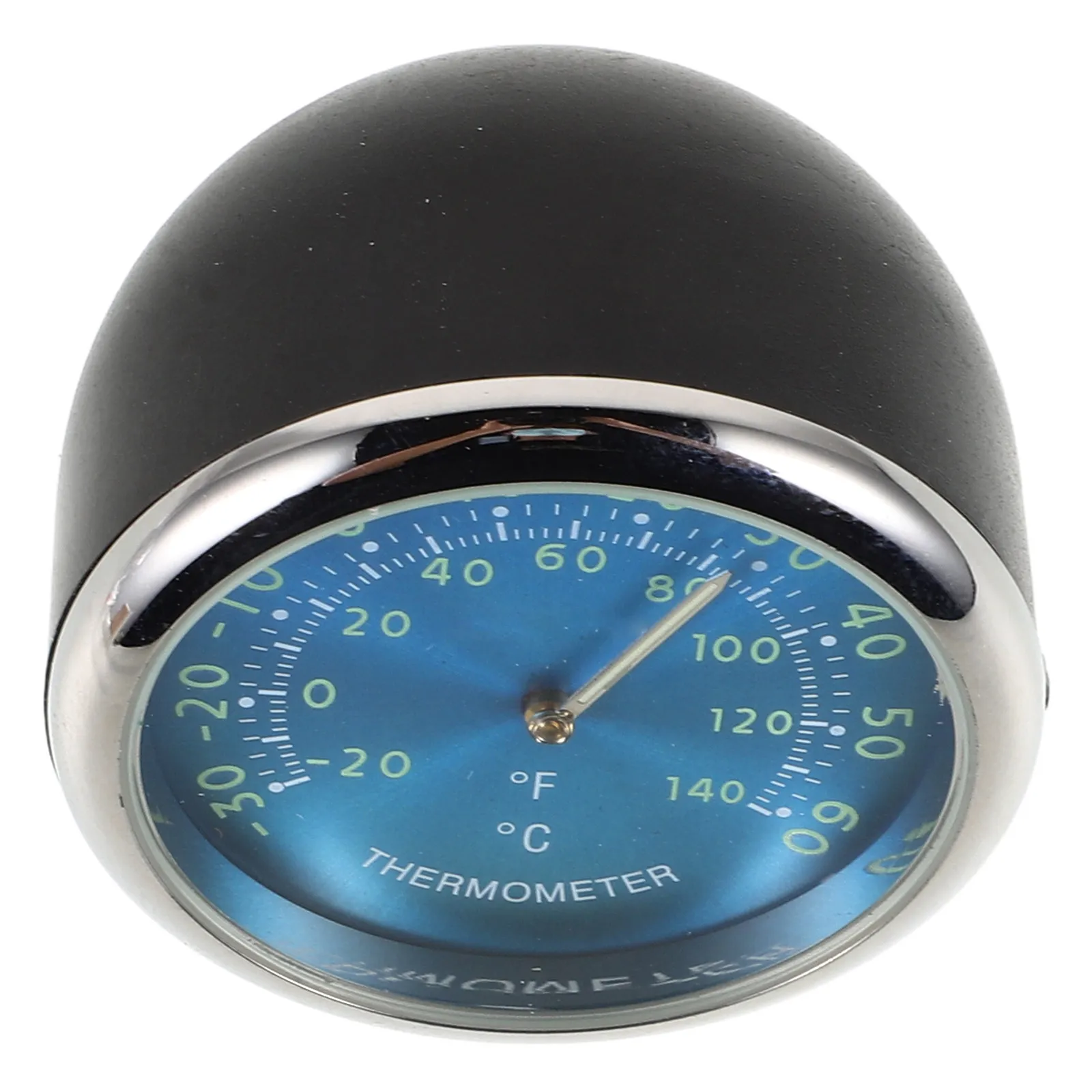 

Car Dashboard Luminous Thermometer Blue Mini Vehicle Thermometer Electronic Quartz Clock Night Glow Display Car Interior
