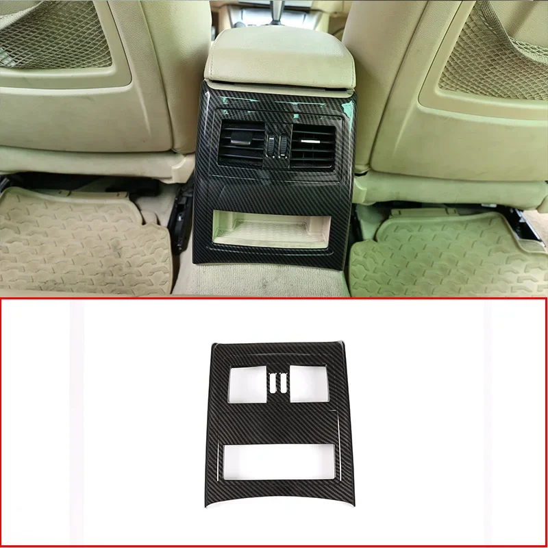 

For BMW E90 3 Series 2005-2012 Carbon Fiber Style ABS Car Rear Air Outlet Frame Cover Trim Accessories