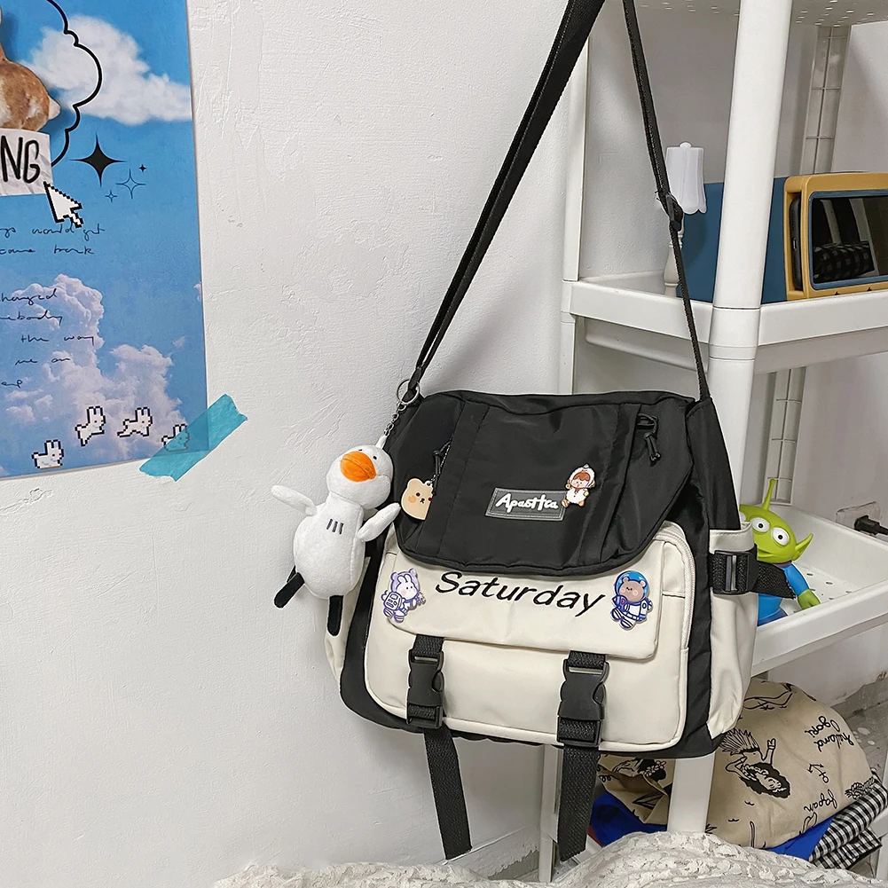 

Fashionable Women's Nylon Crossbody Bag with Adjustable Strap - Perfect for Work and Travel (90 characters)