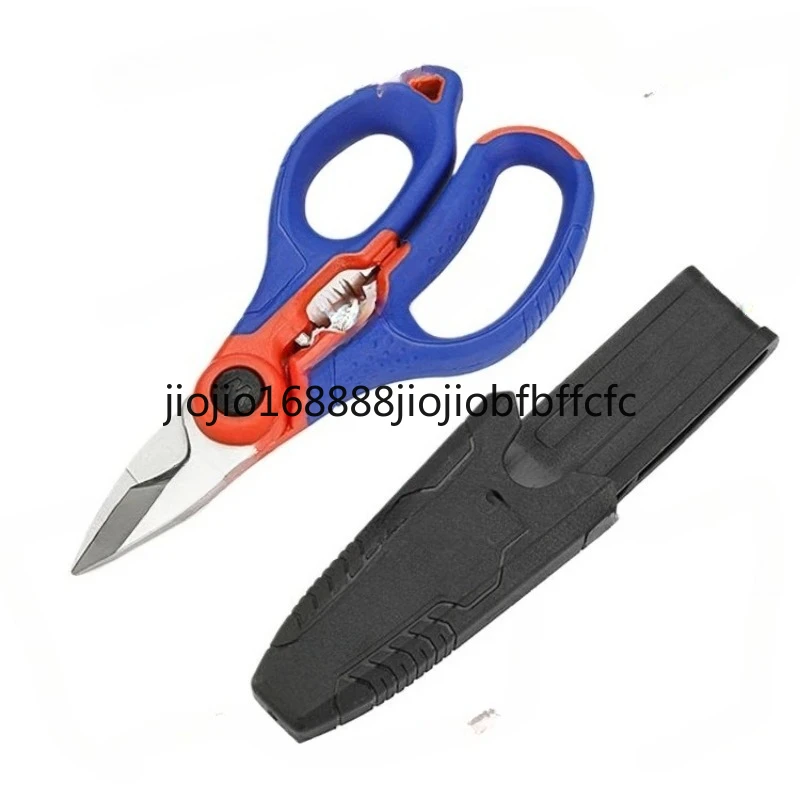 Suitable for  Two-color Electrical Scissors Wire Stripping Multi-function Manual Special Mini Total Length 165 Stainless Steel