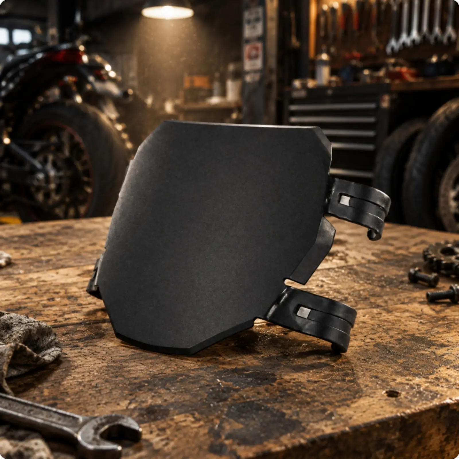 SUR-RON X/S Number Plate Panel Black PP Plastic License Plate Mount Long-Lasting Lightweight for off-Road Riders