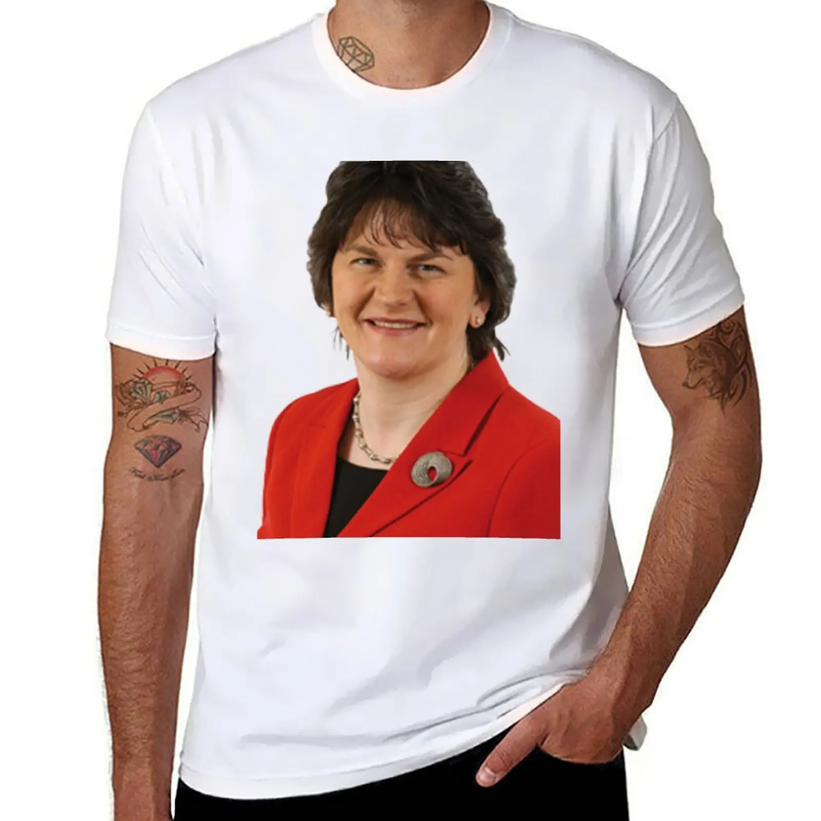 Arlene the Queen Camiseta homem camiseta designer engraçado camisetas homem camiseta
