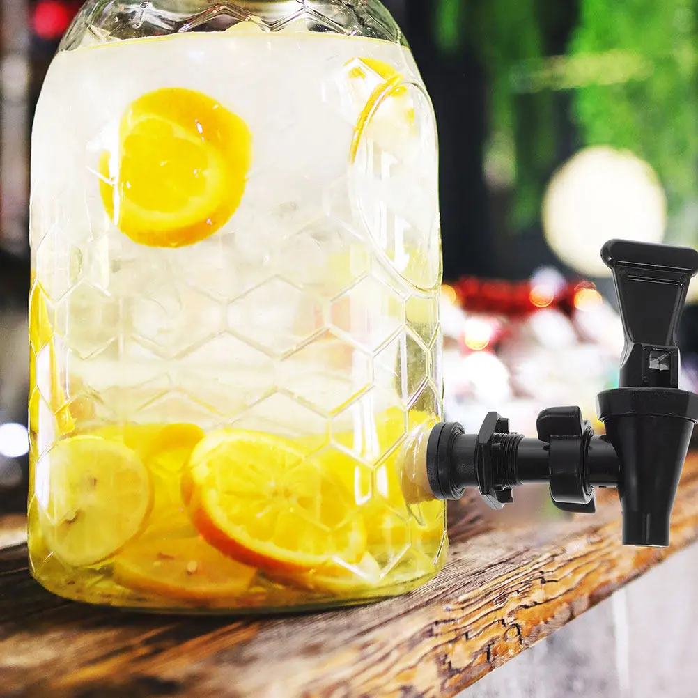 2Pcs Drink Dispenser Spigot Replacement for Milk Tea Bucket Water Jug Cooler Beverage Barrel Tap Easy Install Sturdy Plastic