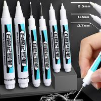 White Permanent Paint Pen For Wood Rock Plastic Leather Glass Stone Metal Canvas Ceramic Deep Hole Marker