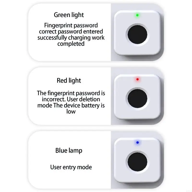 Secure Fingerprint Lock for Sturdy Cabinets and Drawers Portable Designs