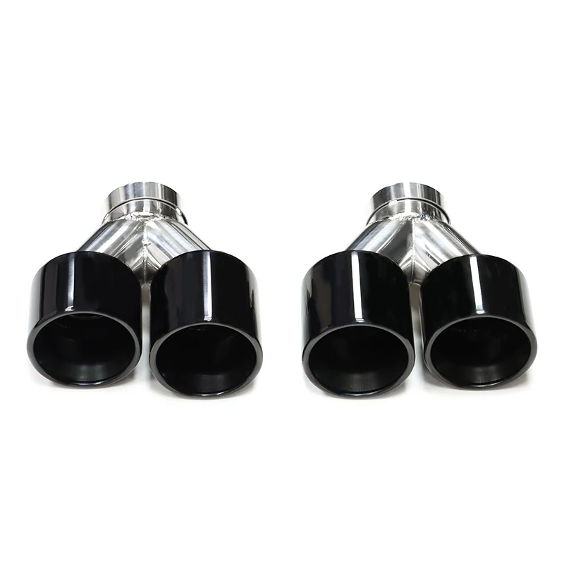 Quad Carbon Fiber Exhaust Tip For BMW F10 F11 535d 535i 640i 640d Up To G30 G31 Look Car Exhaust System Nozzle Tailpipe