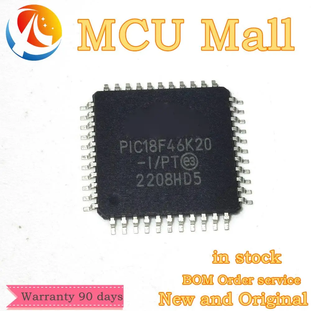 in stock 1PCS  PIC18F46K20-I/PT PIC18F46K20 18F46K20 TQFP44 IC