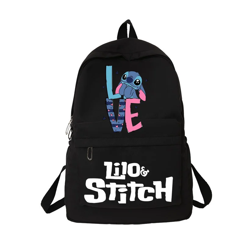 Disney-Mochila escolar infantil Lilo e Stitch, bolsa para adolescentes, mochilas para estudantes, bolsa para mulheres