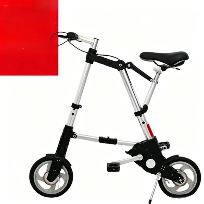8 Inch Mini Folding Bicycle Lightweight Manual Pedal Bike Compact Portable Cycle For Urban Commuting Short Distance Daily