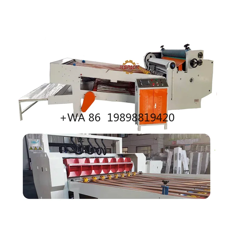 Corrugator Machine Komplettset Cartoon Box Making Machine Automatische Sperrfalte Wellpappe