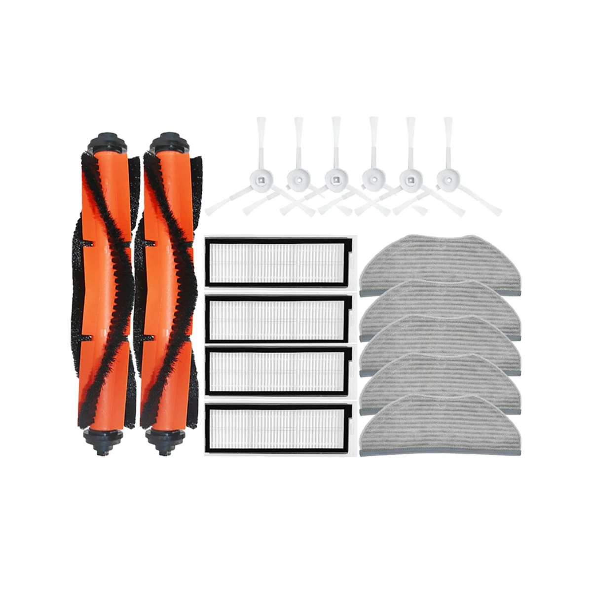 

A06P-For 360 S9 S6 Pro X90 X95 Robotic Vacuum Cleaner HEPA Filter Roll Main Brush Side Brush Mop Cloth Rag Spare Accessories