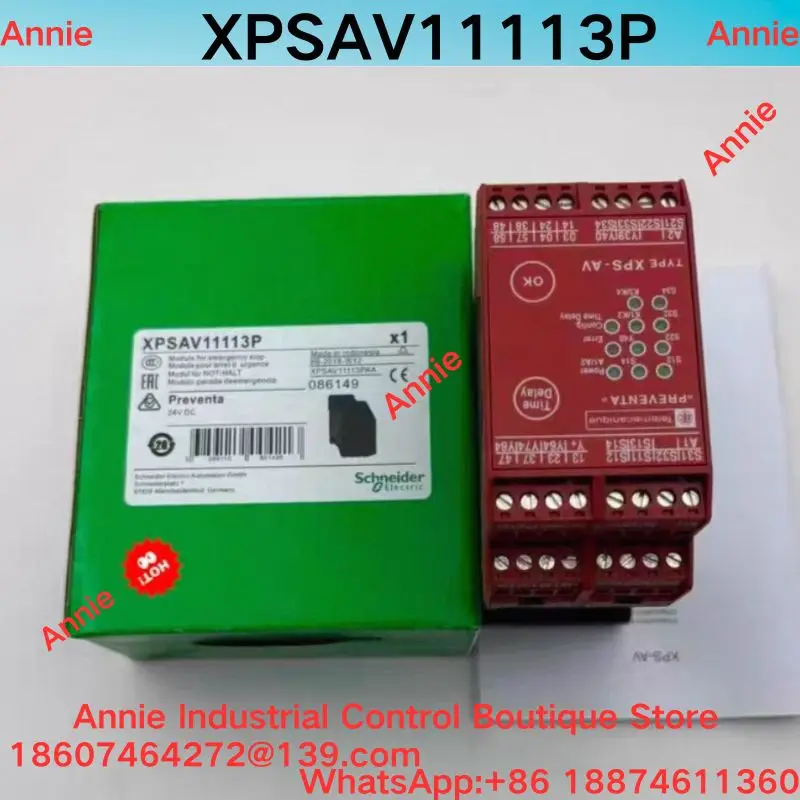 Brand New Safety Relay XPSAV11113P Model XPS-AV for Industrial Use