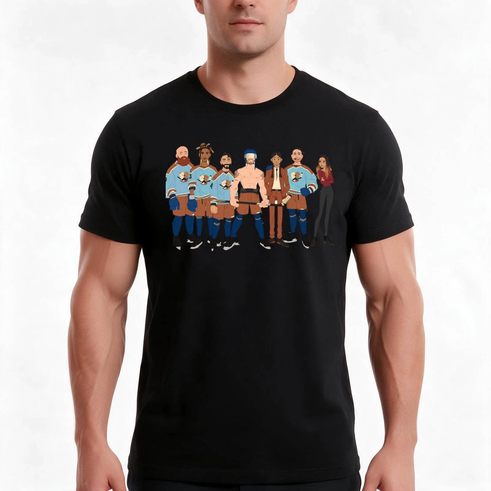Canada shoresy hockey Essential T-Shirt, Summer Casual Cotton Tee, Oversized Streetwear Tops, Vintage Graphic Print, 100% Cotton