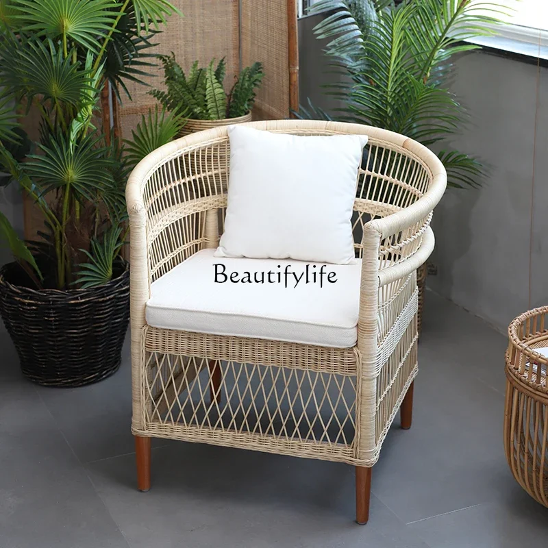

yj32 Rattan sofa chair Home courtyard Balcony Leisure single chair