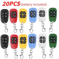 20pcs Remote Control 433mhz Car Key Garage Door Gate Opener Controller Duplicator Clone Cloning Code