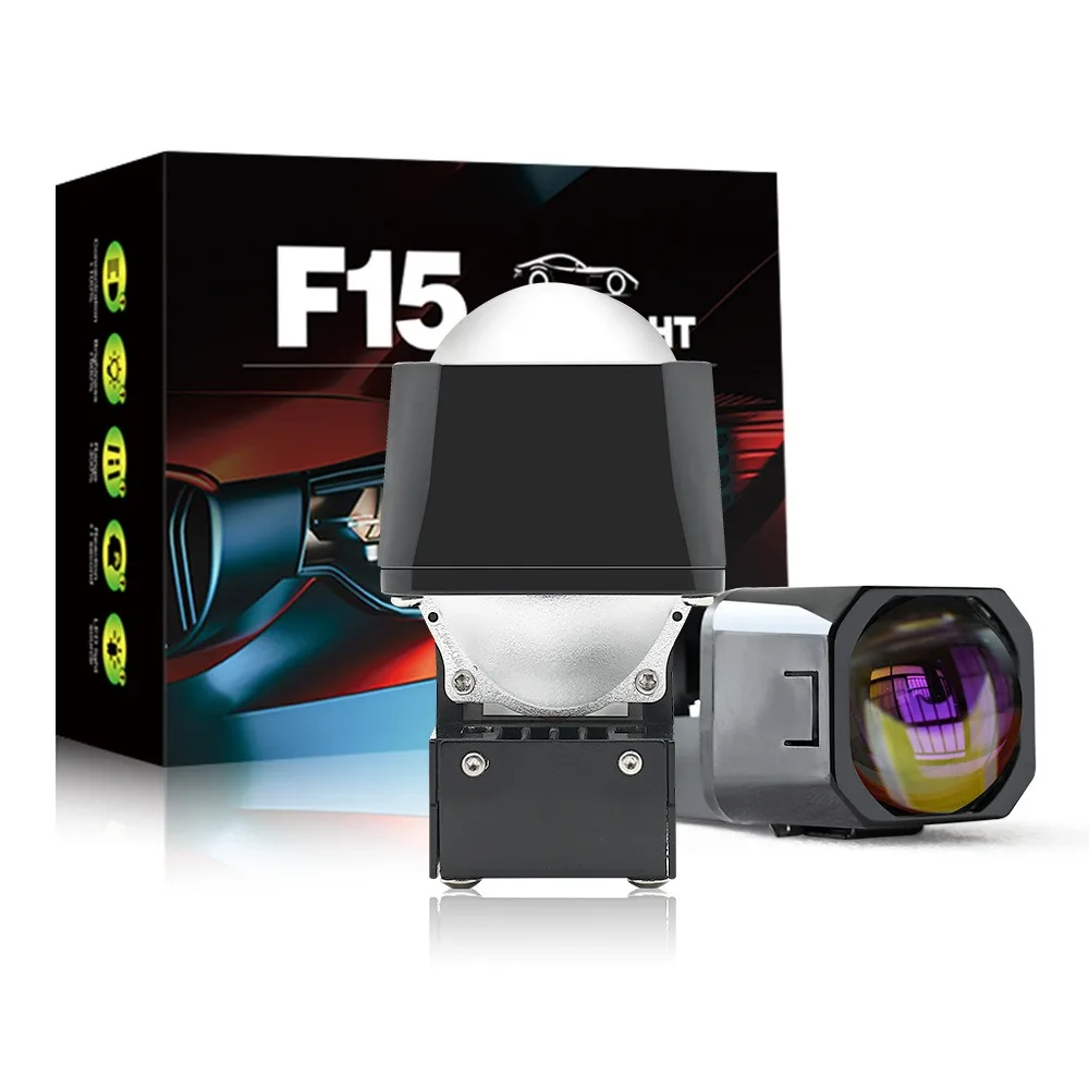 

1.5 inch Bi LED Projector Lens 12V 40W 6000K 13500Lm Car Headlight Retrofit Instant On High Brightness
