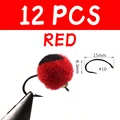 12 piezas ROJO