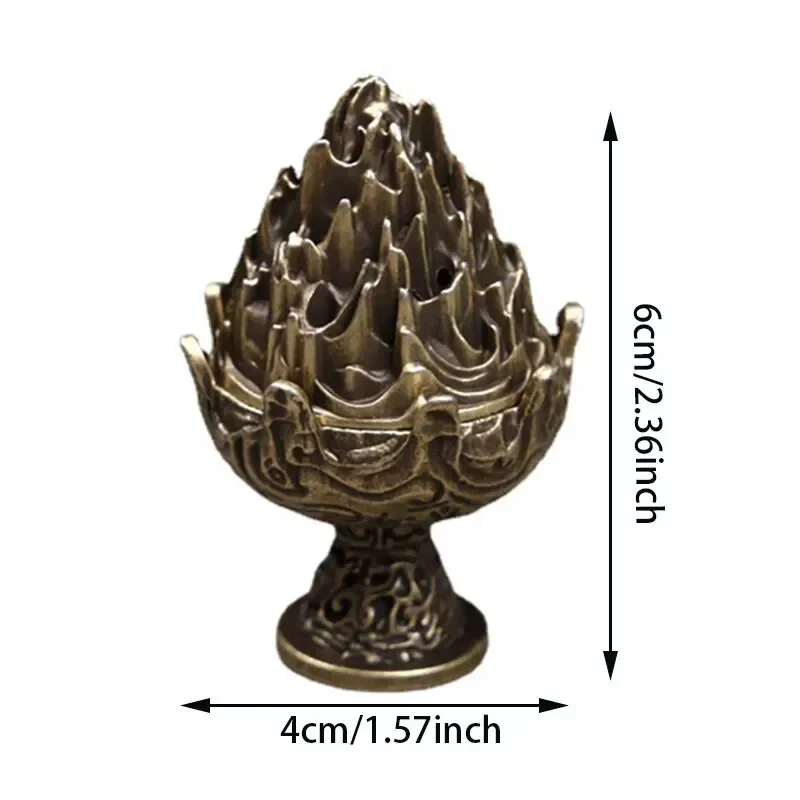 Boshan Incense Burner, Tabletop Ornament, Home Office Decor Collectible, Creative Portable Small Home Burner