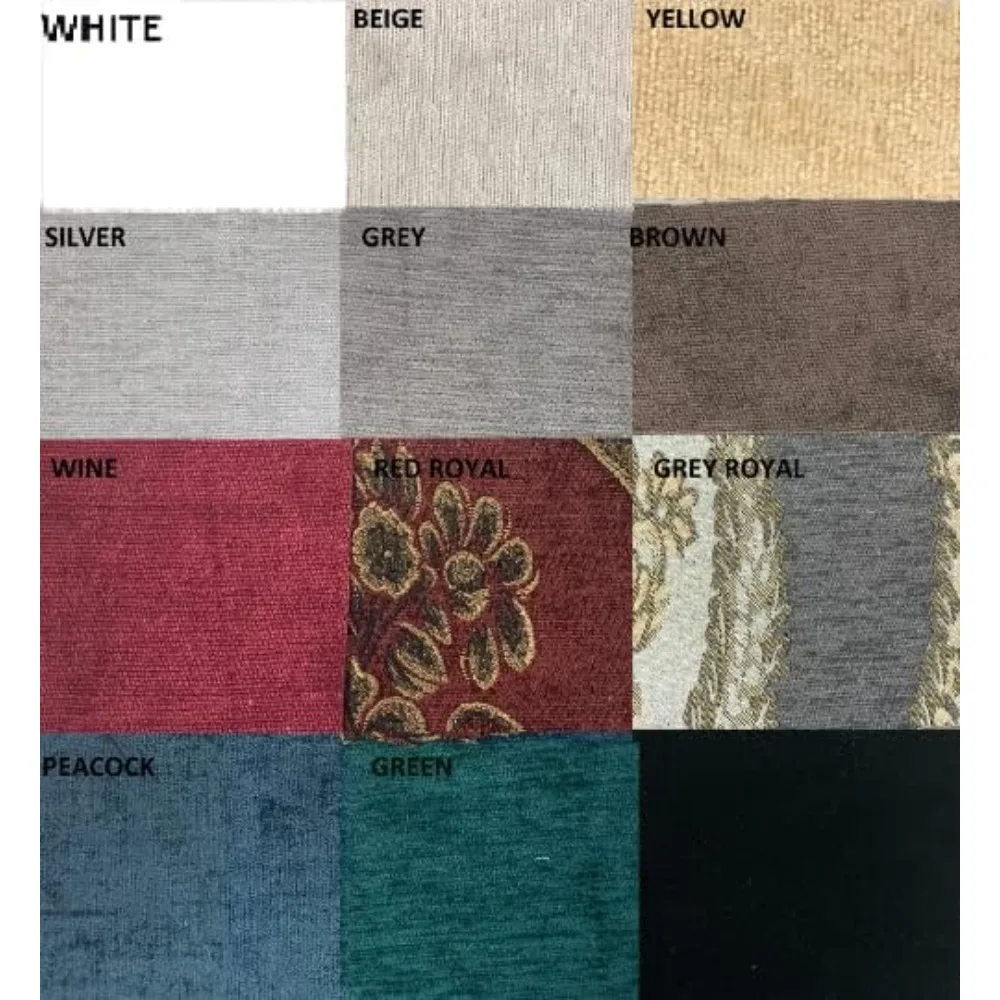 Gorden Beludru Ekstra Panjang, 3 Blok Warna, Panjang 8-25 Kaki, 1 Panel, Atas Grommet, Lebar 50-200 Inci, 100W x 216L, Tahan Lama dan