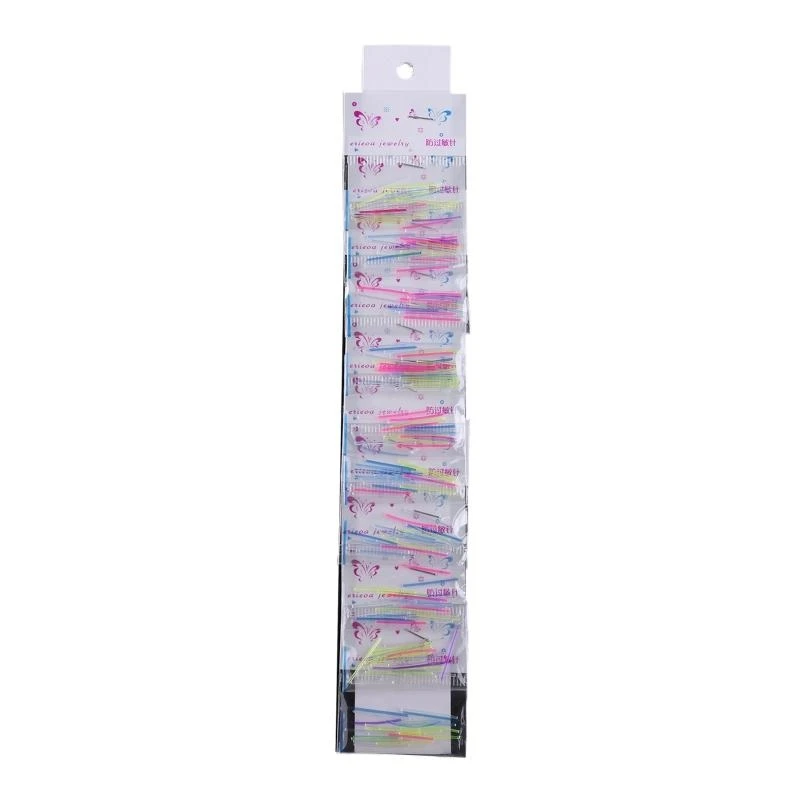 250Pcs Clear Plastic Sticks Studs Pins Bars Ear Piercing Retainer