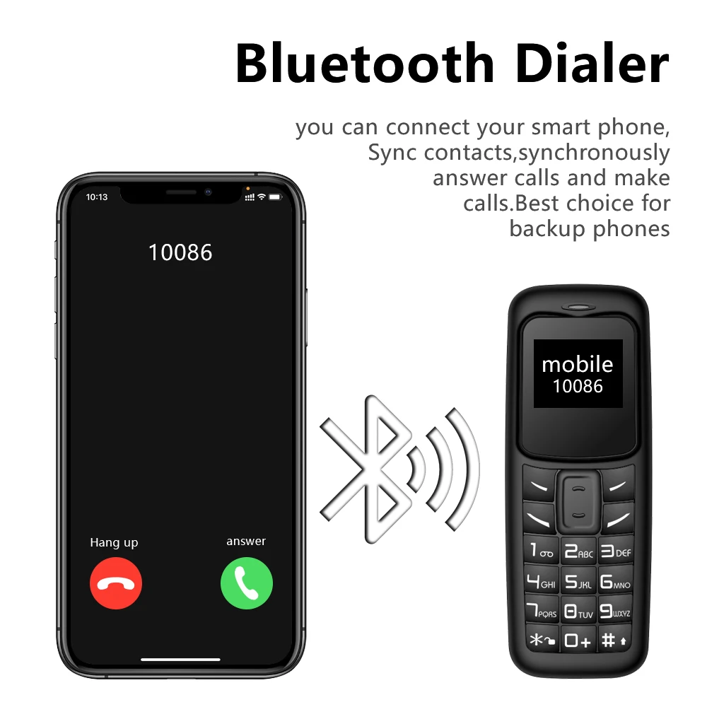 SERVO BM30 Ultra Small Mobile Phone 2G GSM Bluetooth Dial Alarm Clock Magic Voice Celular Mini Telephones Back-up Low Radiation