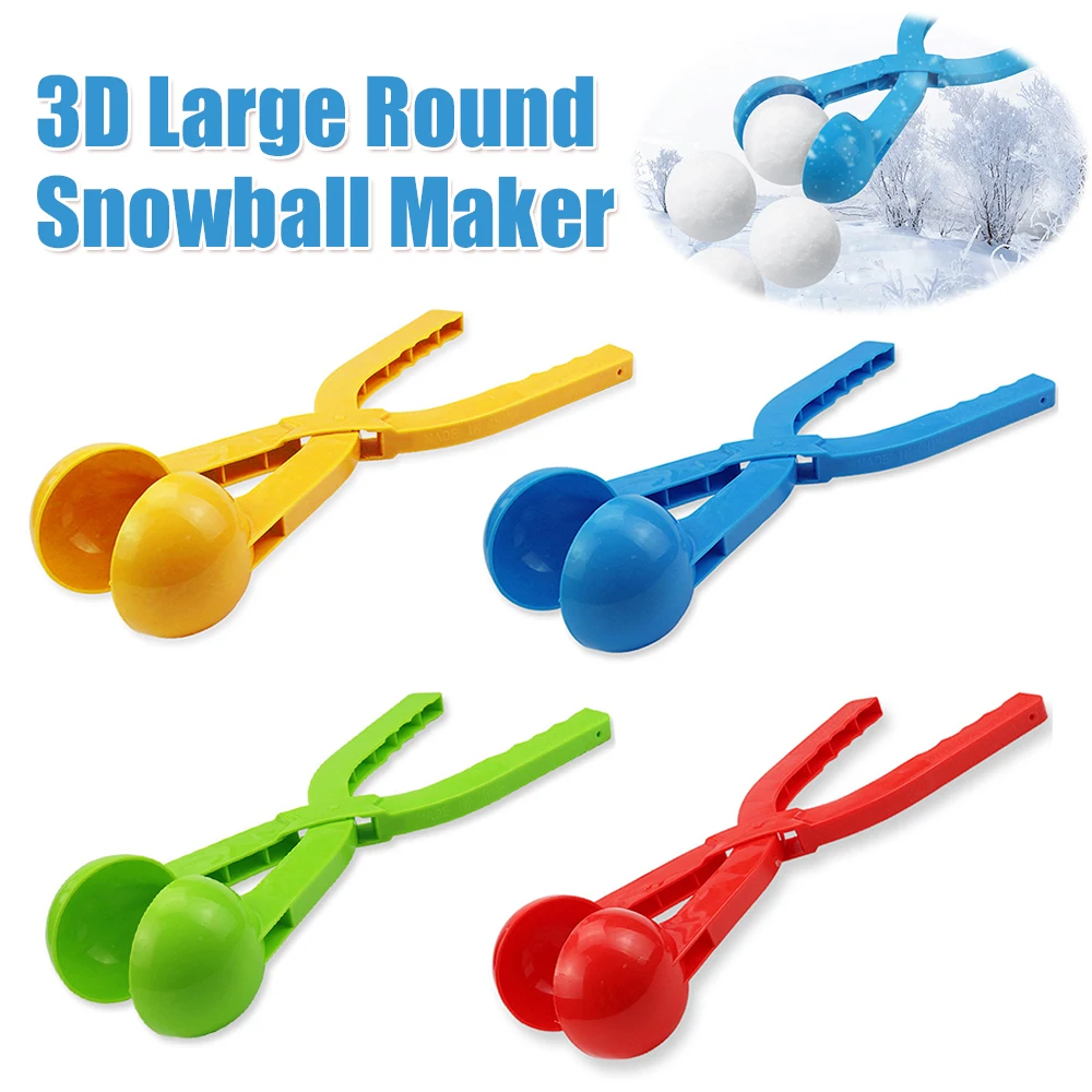 الإبداعية كرة الثلج كليب 3D جولة على شكل الثلوج الثلوج كليب لعب الاطفال ساندي بيتش لعبة اللعب أداة اللعب التفاعلية #1