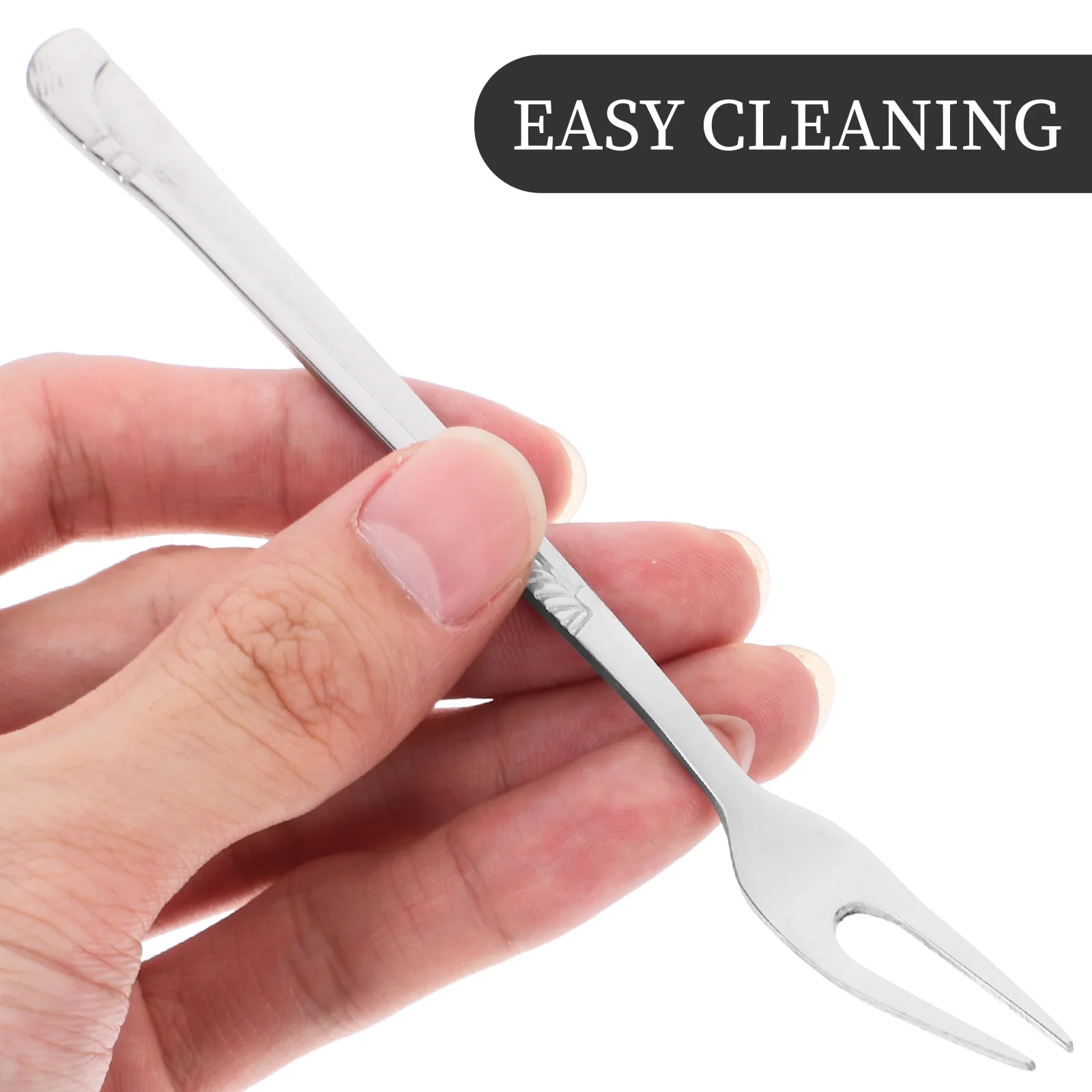 

6Pcs Small Stainless Steel Forks for Appetizers Fruit Dessert Salads Reusable Mini Forks Easy to Clean Party Serving Silverware