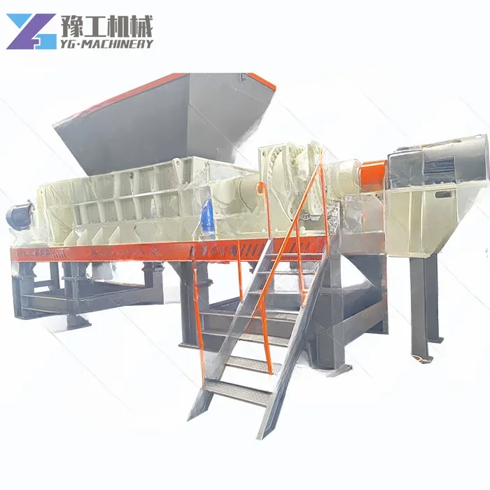 YG Twin Shaft Aluminium Tube Shredder  Two Shaft Aluminum Pipe Shredder